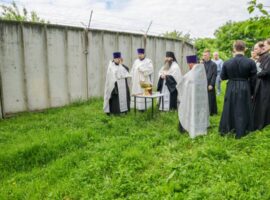 В военном госпитале города Ставрополя совершен молебен перед началом строительства храма